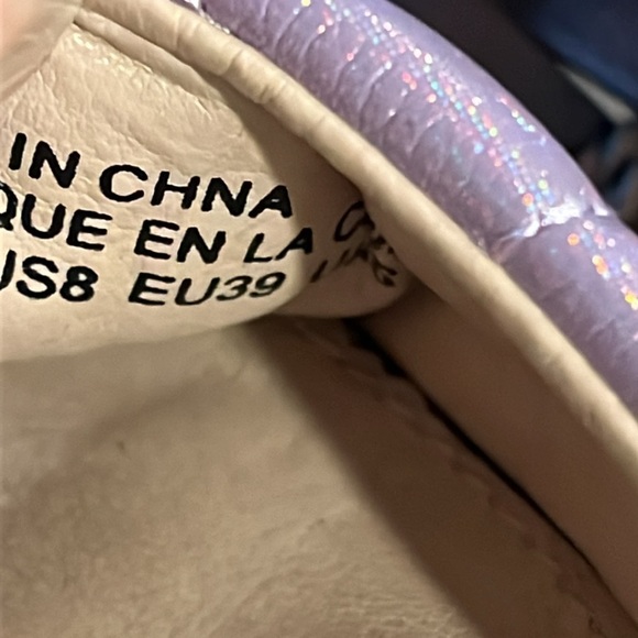 UO urban outfitters heeled mule sandals lilac lavender purple size 8 - Picture 8 of 14